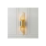 PareysHome Modern Gold LED Sarkıtma Duvar Apliği 50 cm – Pilli & Elektrikli Kullanım – Dekoratif Sarkıt Aplik – Salon, Koridor, Yatak Odası