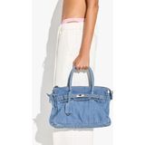 Parfois Kadın Çapraz Askılı Tote Denim Çanta - Standart - Kot Mavi