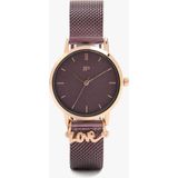 Parfois Kadın Charm'lı Çelik Kayışlı Saat - Bordo