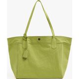 Parfois Kadın Charm'lı Kanvas Shopper Çanta - Standart - Limon
