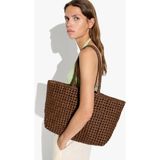 Parfois Kadın Örgü Deri Shopper Çanta - Standart - Camel
