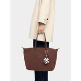 Parfois Yumuşak Dokulu Charmlı Shopper Çanta - Standart - Kiremit - Kırmızı