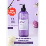 Parfüm Etkili Besleyici ve Nemlendirici Şampuan KUNDAL Rich Perfume Shampoo 500ml (White Musk)