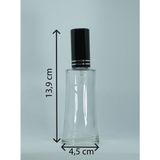 Parfüm Şişesi 100 ml (2 Adet) (TEKRAR DOLDURULABİLİR) eyfel Siyah Metal Valf ve Kapak Boş Şişe