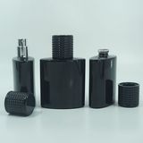 Parfüm Şişesi 100 ml (5 Adet ) Özel Siyah Elips Kolay Kapama Boş Şişe