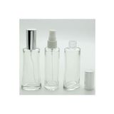 Parfüm Şişesi 50 ML 2 Adet Eyfel Gri Kapak Plastik Valf Boş Şişe