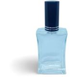PARFÜM ŞİŞESİ 50 ML (3 ADET) SİYAH KAPAK METAL VALF İÇBÜKEY BOŞ ŞİŞE