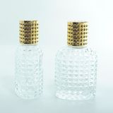 Parfüm Şişesi 50 ml (5 Adet ) Oval Noktalı Kristal Boş Parfüm Şişesi