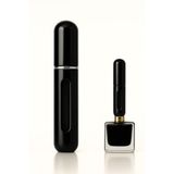 Parfüm Şişesinden Çanta Içi Mini Doldurulabilir Seyahat Cep Yedek Parfüm Şişesi 5 ml, Makyaj Organizer, (1 Adet) (bronz)