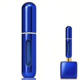 Parfüm Şişesinden Çanta Içi Mini Doldurulabilir Seyahat Cep Yedek Parfüm Şişesi 5 ml, Makyaj Organizer, (1 Adet) (Mavi)