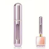 Parfüm Şişesinden Çanta Içi Mini Doldurulabilir Seyahat Cep Yedek Parfüm Şişesi 5 ml, Makyaj Organizer, (1 Adet) (Pembe)