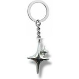 Parıldayan Yıldız - Shiny Star Unisex Zamak Kaplama Anahtarlık – Işıltıyı Yanında Taşı - Gümüş