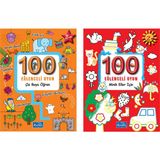 Parıltı Yayınları 100 Eğlenceli Oyun Serisi - 2+ Yaş - Okul Öncesi - 2 Kitap - Set - Çiz - Boya - Bul - Kes - Yapıştır