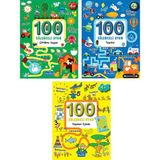 Parıltı Yayınları 100 Eğlenceli Oyun Serisi - 4+ Yaş - Okul Öncesi - 3 Kitap - Set - Çiz - Boya - Bul - Kes - Yapıştır