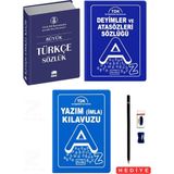 Parıltı Yayınları Büyük Türkçe Sözlük Deyimler ve Atasözleri Sözlüğü Yazım(Imla) Kılavuzu 3 Kitap Set (Biala Kapak)Tdk Son Değişiklikler Esas Alınmıştır Kalem Seti Hediyeli