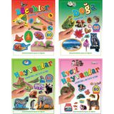 Parıltı Yayınları Çıkartma ve Aktivite Kitabı Serisi - Evcil Hayvanlar+Doğa+Böcek+Evcil Hayvanlar - 4+ Yaş - Okul Öncesi - Set - 4 Kitap - Çıkartma - Etkinlik - Aktivite