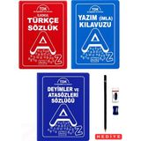 Parıltı Yayınları Ilkokul Türkçe Sözlük Yazım(Imla) Kılavuzu Deyimler ve Atasözleri 3'lü Sözlük Seti (Biala Kapak)Tdk Son Değişiklikler Esas Alınmıştır Kalem Seti Hediyeli