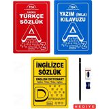 Parıltı Yayınları Ilkokul Türkçe Sözlük Yazım(Imla) Kılavuzu Ingilizce Sözlük 3'lü Sözlük Seti (Biala Kapak)Tdk Son Değişiklikler Esas Alınmıştır Kalem Seti Hediyeli