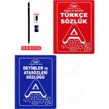 Parıltı Yayınları Ilkokul ve Ortaokul Türkçe Sözlük Deyimler ve Atasözleri 2'li Sözlük Seti(Biala Kapak) Tdk Son Değişiklikler Esas Alınmıştır Kalem Seti Hediyeli
