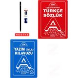 Parıltı Yayınları Ilkokul ve Ortaokul Türkçe Sözlük Yazım(Imla) Kılavuzu 2'li Sözlük Seti(Biala Kapak) Tdk Son Değişiklikler Esas Alınmıştır Kalem Seti Hediyeli