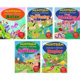 Parıltı Yayınları Muhteşem Çıkartmalar ve Aktiviteler Serisi 5 Kitap - 3+ Yaş - Okul Öncesi - 5 Kitap - Set - Çıkartma - Etkinlik - Bulmaca