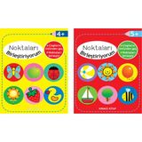 Parıltı Yayınları Noktaları Birleştiriyorum Serisi - Kırmızı+Sarı Kitap - 4+ Yaş - Okul Öncesi - Sayma - Çizme - 2 Kitap - Set