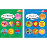 Parıltı Yayınları Noktaları Birleştiriyorum Serisi - Mavi+Yeşil Kitap - 6+ Yaş - Okul Öncesi - Sayma - Çizme - 2 Kitap - Set