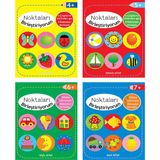 Parıltı Yayınları Noktaları Birleştiriyorum Serisi - Sarı+Mavi+Kırmızı+Yeşil Kitap - 4+ Yaş - Okul Öncesi - Sayma - Çizme - 4 Kitap - Set