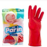 Parin Lateks Bulaşık ve Temizlik Eldiveni, Large, 12 Çift - Kırmızı