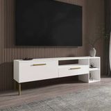 Parion 150 Cm Modern Tv Sehpası Beyaz