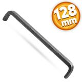 Paris (128 Mm-12.8 Cm) Eskitme Antik Gümüş Metal Mobilya Mutfak Çekmece Dolap Kulpu Kulbu Kulpları