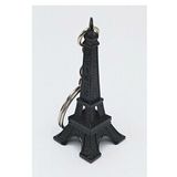 Paris Eyfel Kulesi 3D Metal Anahtarlık Siyah