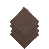 Paris In Paris 4 Adet Gri Renk Kumaş Servis Peçetesi 1.kalite Duck Keten Kumaş (Dertsiz Kumaş) - Kahverengi - 33 x 33 cm