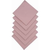 Paris In Paris 6 Adet Pembe Renk Kumaş Servis Peçetesi 1.kalite Duck Keten Kumaş - 33 x 33 cm