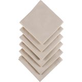 Paris In Paris 6 Adet Pembe Renk Kumaş Servis Peçetesi 1.kalite Duck Keten Kumaş - Bej - 33 x 33 cm
