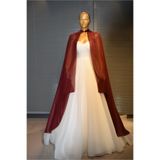 paris in paris BORDO KENARLARI SİM DETAYLI PELERİN KAFTAN-BİNDALLI-GELİNLİK ÜSTÜ KAFTAN