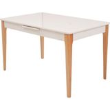 Paris Lak Panel Mdf Otomatik Açılır Mutfak Masası 80X130CM - Bej - 80 x 130 cm