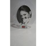 Paris Murmure Oval Kristal Fotoğraf Çerçevesi, 19x16 cm, Dikey