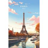 Paris Notebook: Journal | Sketchbook | Planner | Notebook | Paris Cover | France | 100 Pages