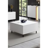 PARİS ORTA SEHPA METAL AYAKLI MODERN BEYAZ SEHPA