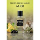 parisa M-08 Adventure Man Edp 50 ml - Ananas & Bergamot Notalı Ferah Dumanlı Erkek Parfümü PRSM08