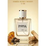 Parisa U-09 Molecules Edp 50 ml - Misk & Amber Notalı Saf ve Modern Odunsu Unisex Parfüm PRSU09