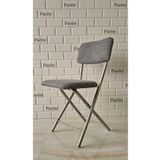 PARİTE SEDIA PIEGHEVOLE KATLANIR SANDALYE GRİ KUMAŞ GRİ İSKELET