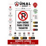 Park Etmek Yasaktır Uyarı Levhası 25X35 Cm Kapı Duvar İkaz Tabelası Pvc Apartman Site Tip 2