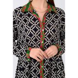 Park Moda AN10684 MARIN GARNİ DETAYLI GÖMLEK ELBİSE