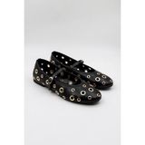 Park Moda Babet Ayakkabı PM567 Siyah Cilt