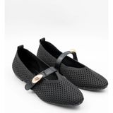 Park Moda Kadın Tokalı Triko Babet Pm 566 - K1502/1 - Siyah