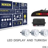 Park Sensörü Led Ekranlı-Türkçe Sesli Beyaz Tüm Modellere Uyumlu Niken