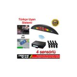 Park Sensörü Türkçe Ses,Dijital Ekran,Ses İkaz,4 Sensör carss2029
