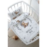 Park Yatak Nevresim Takımı (80x120) - For Baby Serisi - Ayda Uyuyan Ayı
